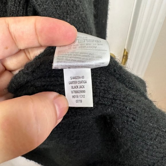 Old Navy Black Open Front Patch Pocket Cardigan Coat - L - Picture 10 of 10